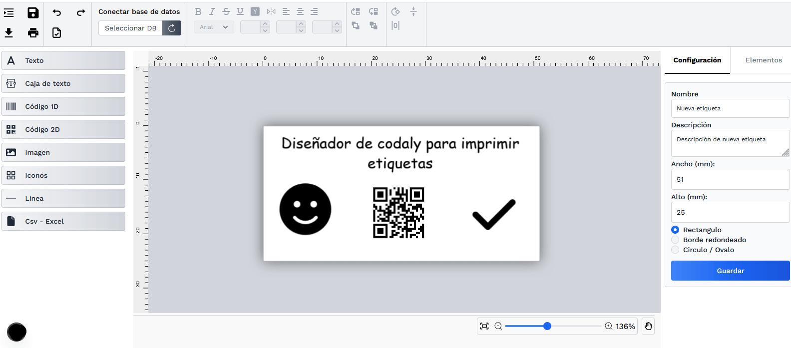 Vista previa del diseñador en línea