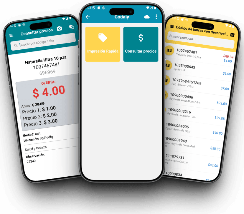 Codaly - Impresión Web y movil
